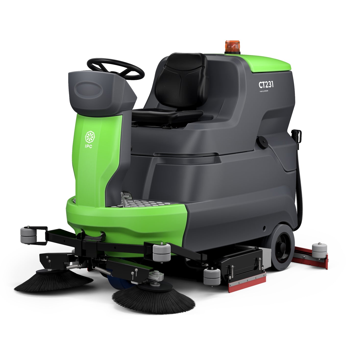 IPC Eagle 40" CT231 Cylindrical Riding Scrubber With 330 AH AGM Maintenance Free Batteries